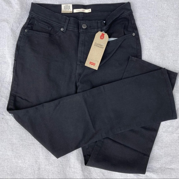 Levi's Denim - NWT Black Levi Classic Straight HiRise Jeans